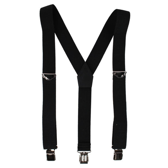 Men's Elastic 1.5 Inch Y-Back Clip End Suspenders