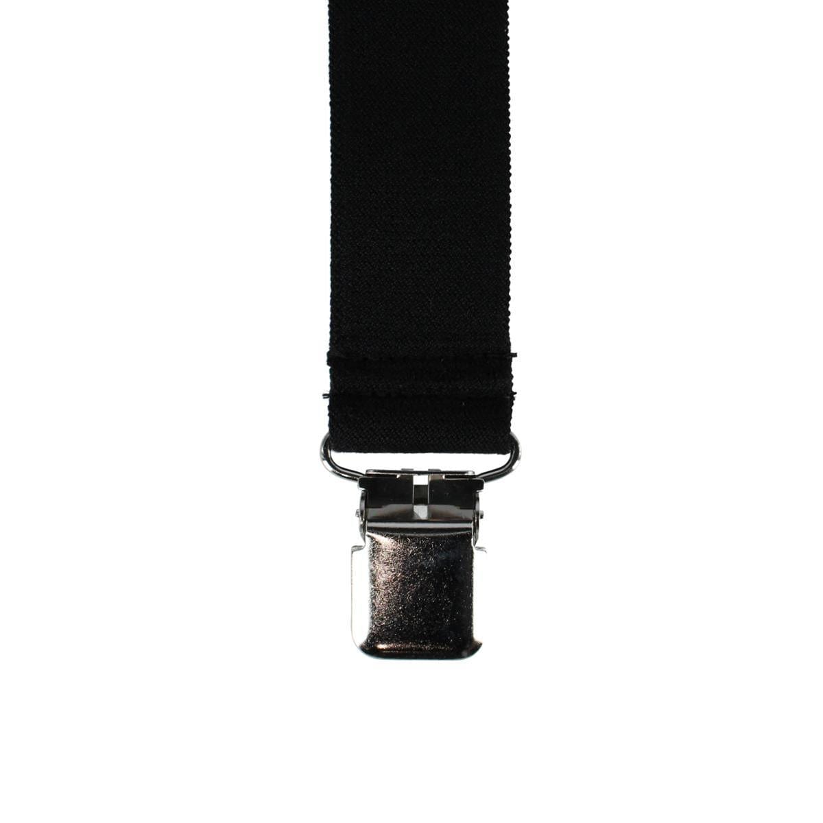 Welch Men's Big & Tall Elastic 1.5 Inch Y-Back Clip End Suspenders - Black