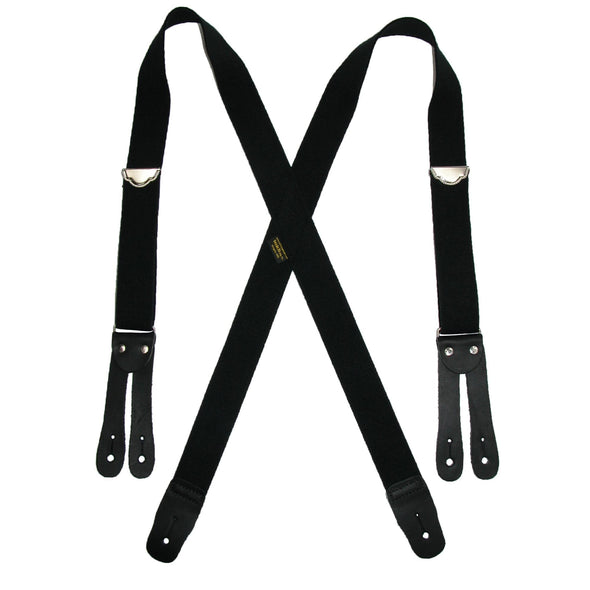 Welch Men's Elastic Button End Double Face Suspenders