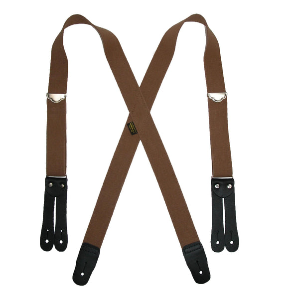Men's Elastic Button End Double Face Suspenders