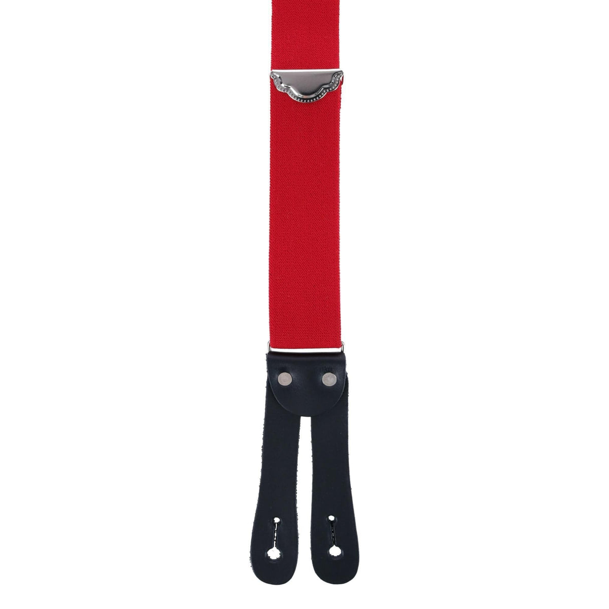 Welch Men's Big & Tall Elastic Button-End Y-Back Suspenders - Red