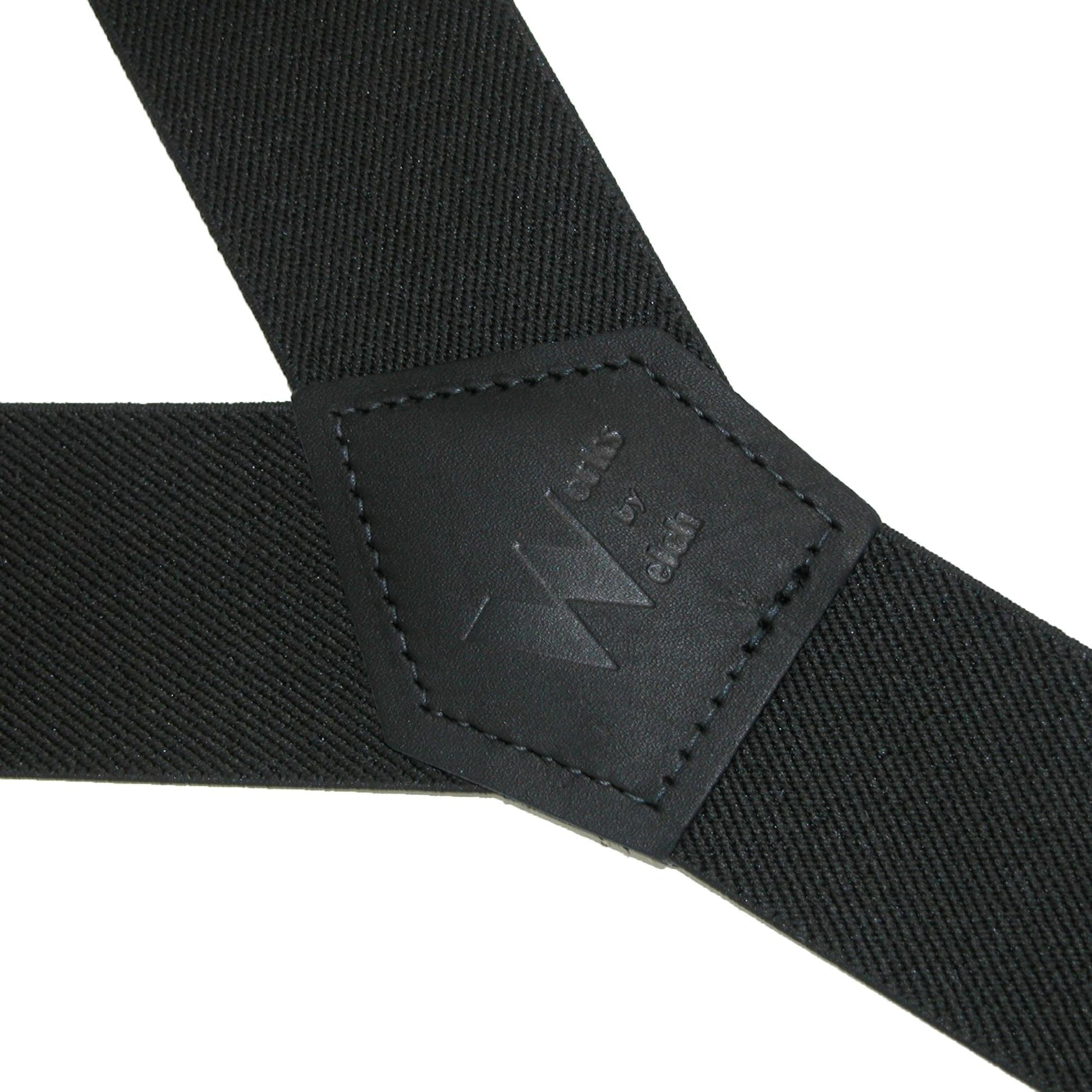 Welch Men's Elastic Cinch Up Y-Back Suspenders (Tall Available) - Black