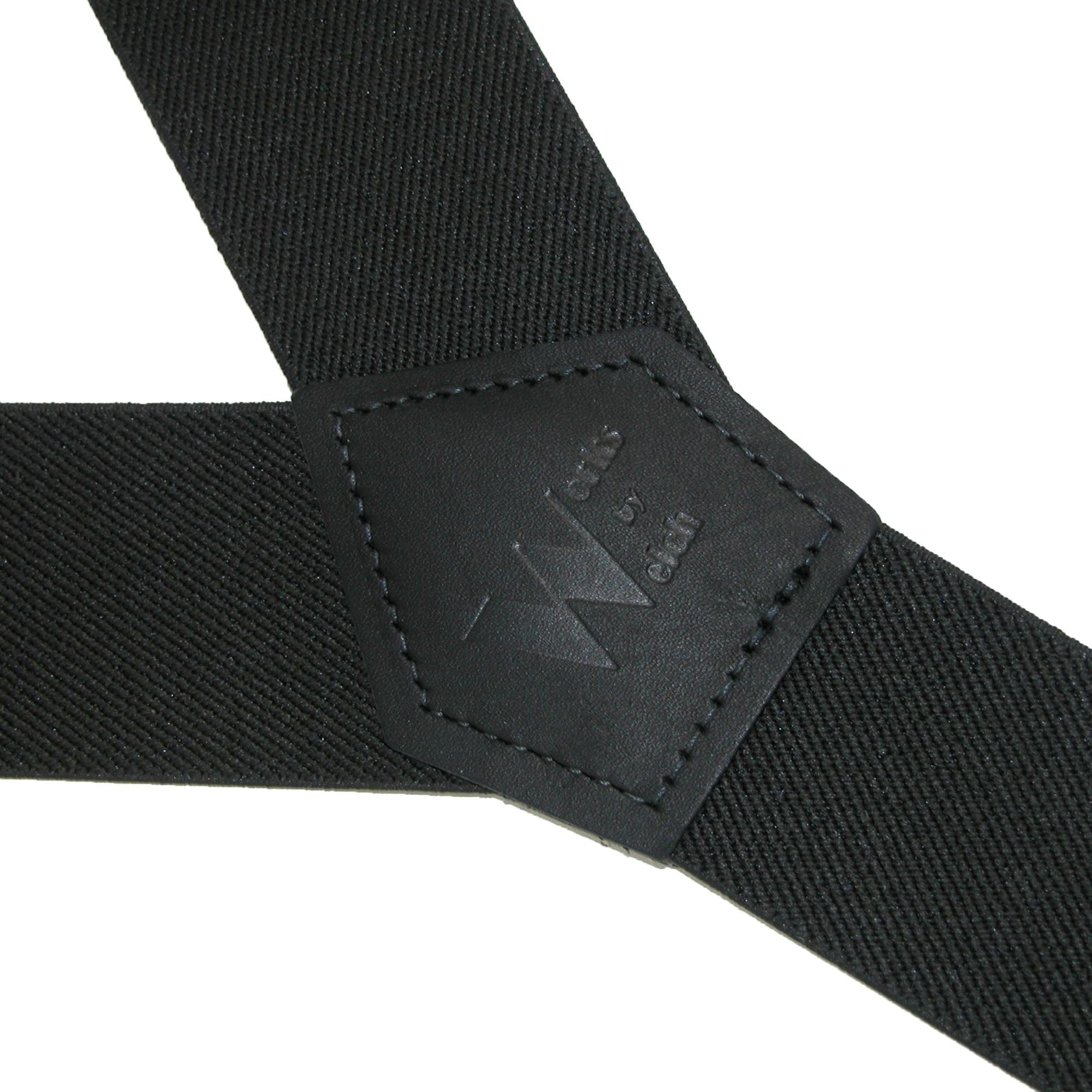 Welch Men's Elastic Cinch Up Y-Back Suspenders (Tall Available) - Black