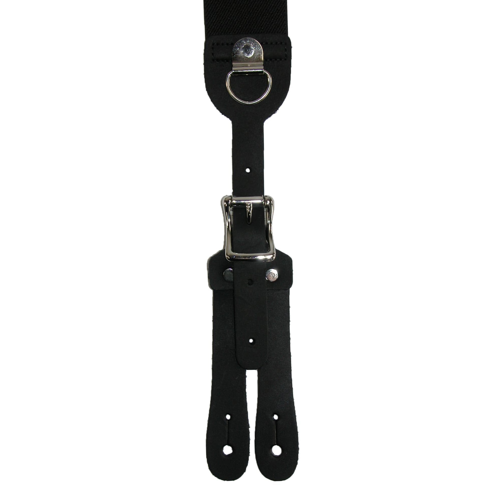 Welch Men's Elastic Cinch Up Y-Back Suspenders (Tall Available) - Black