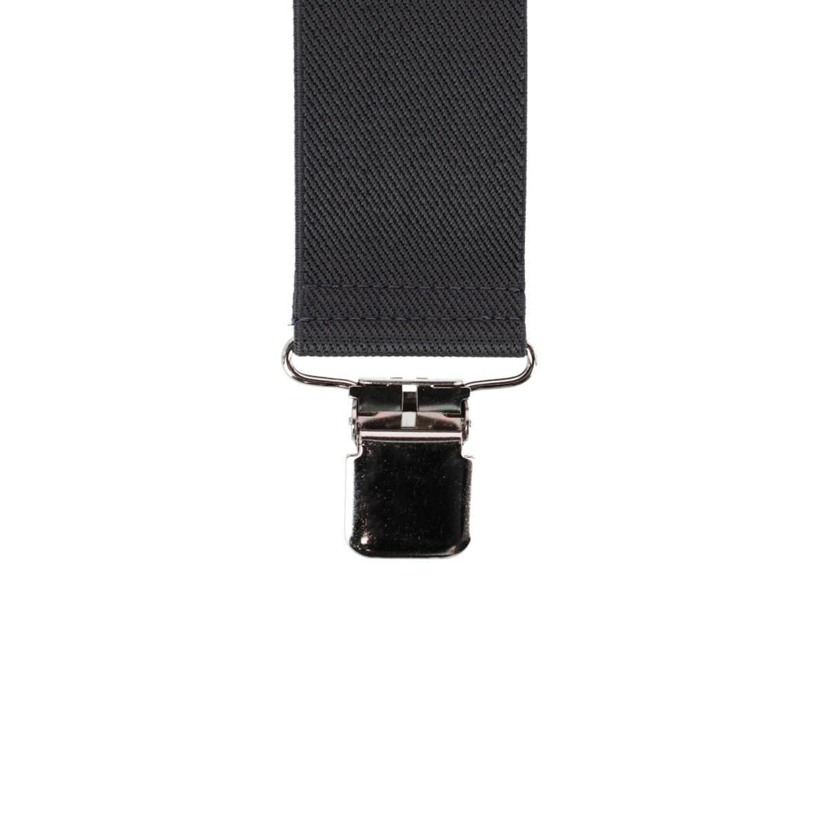 Welch Men's Big & Tall 2 Inch Elastic Y-Back Clip End Suspenders - Grey