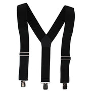 Men's Big & Tall 2 Inch Elastic Y-Back Clip End Suspenders