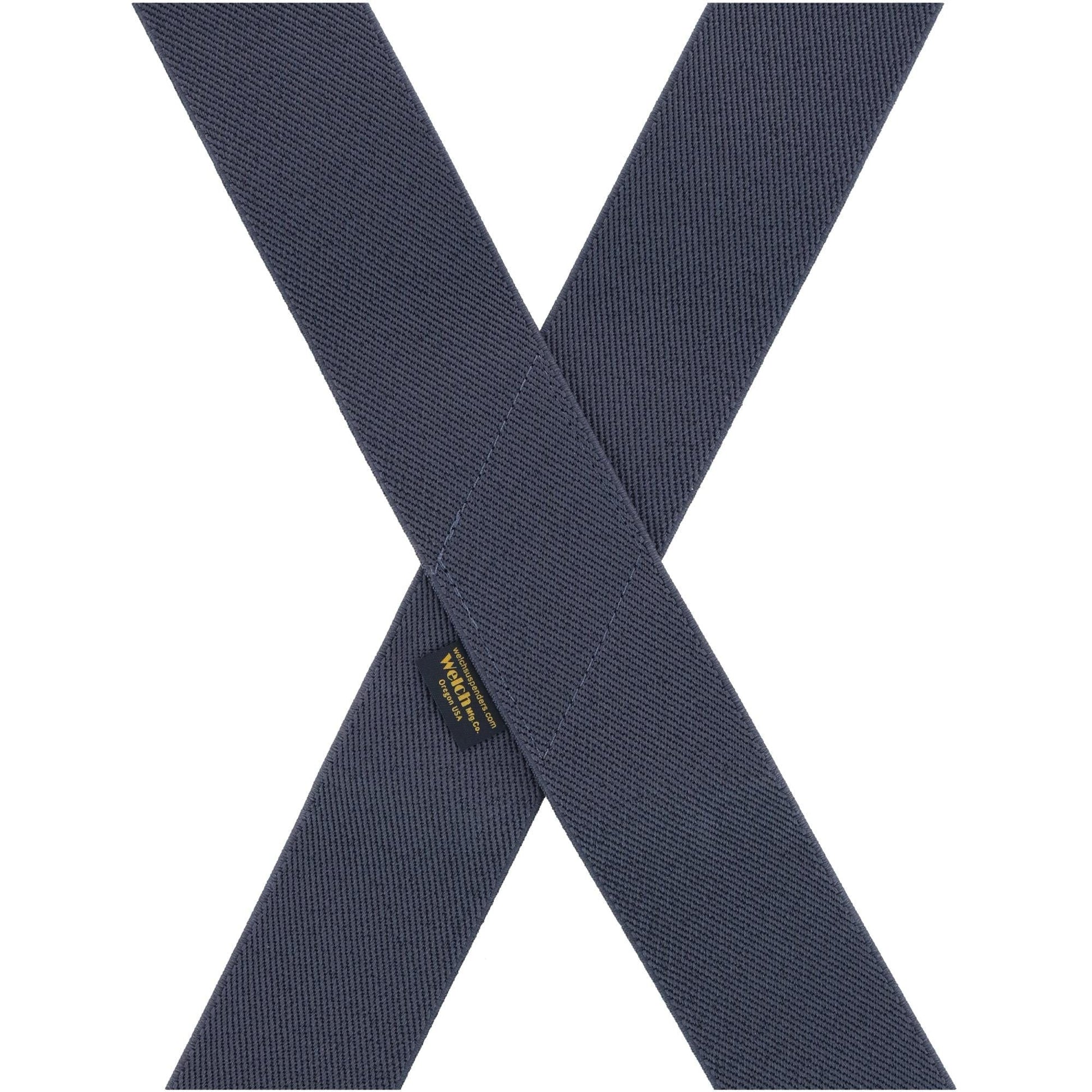 Welch Men's Big & Tall Elastic Button End Work Suspenders - Grey
