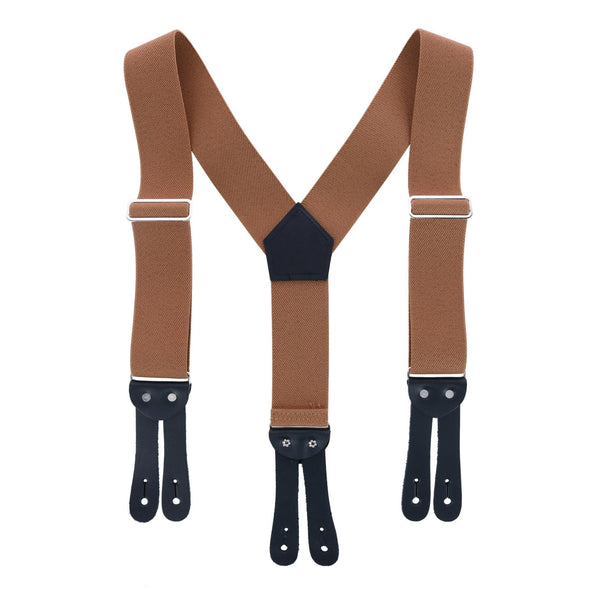 Men's Elastic Button-End Y-Back 2 Inch Work Suspenders