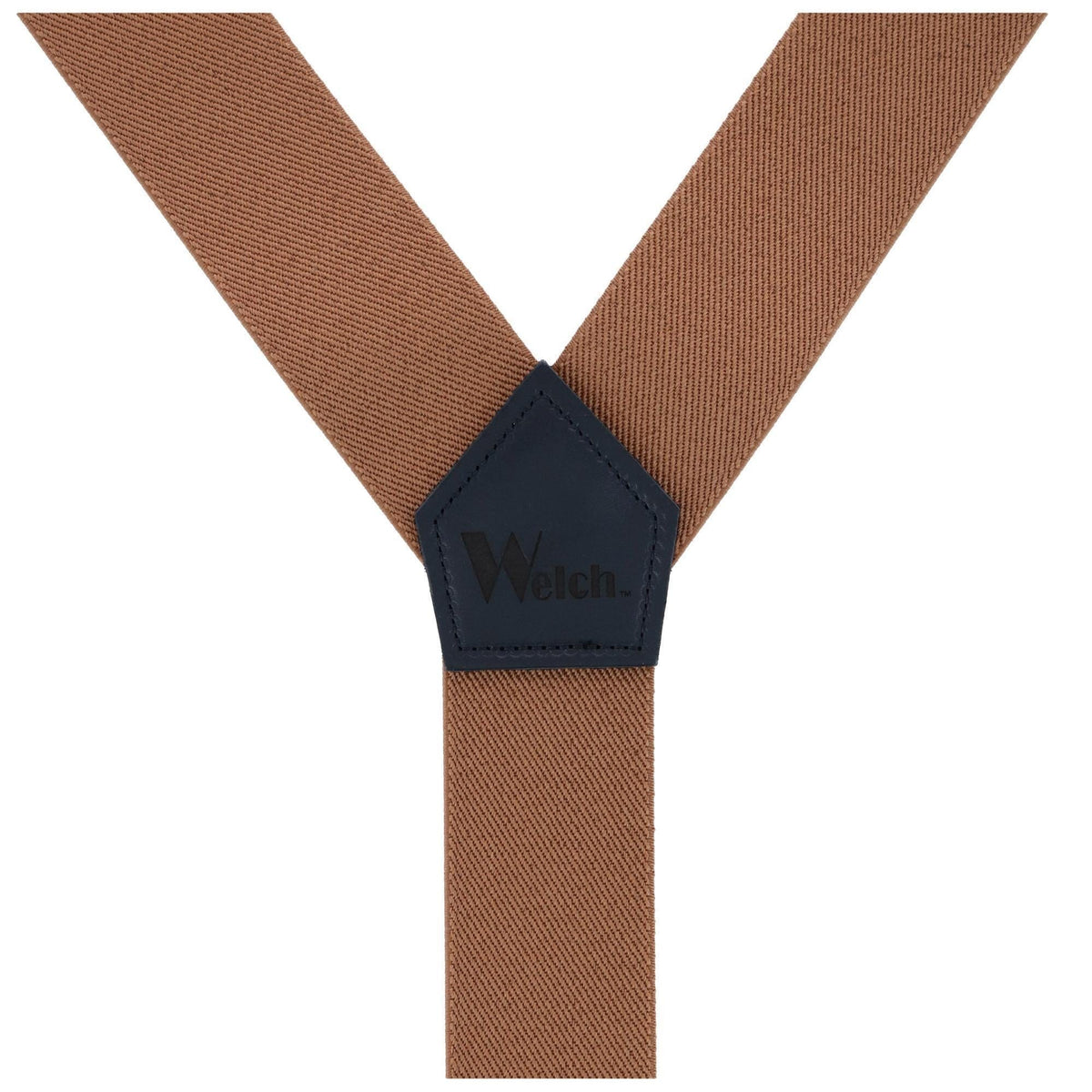 Welch Men's Big & Tall Elastic Button-End Y-Back 2 Inch Work Suspenders - Tan
