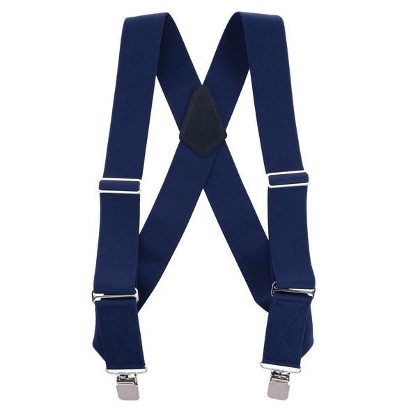 Men's Elastic Solid Color Clip-End Ubee Trucker Suspenders