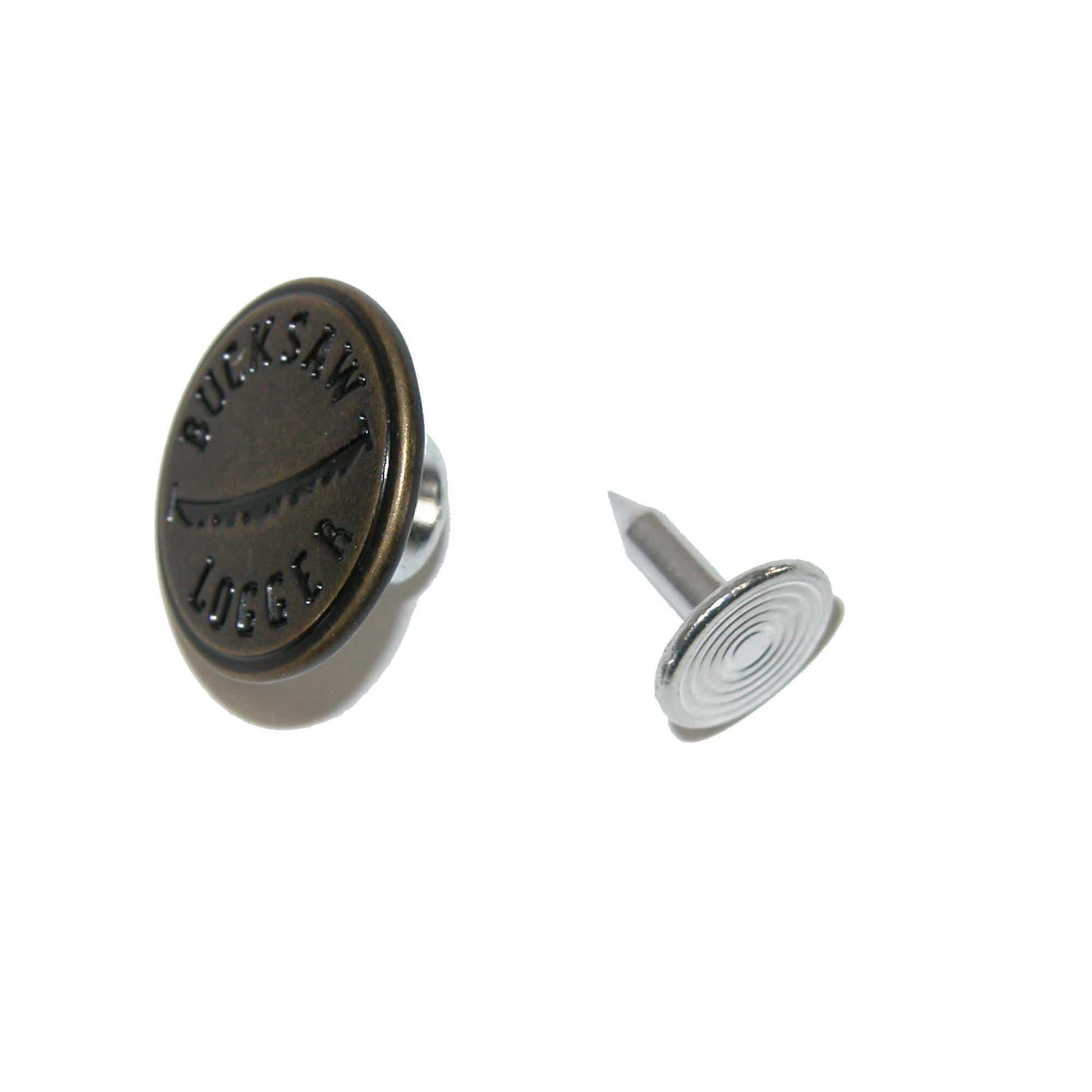 Welch Men's Metal Bachelor Buttons for Suspenders - Bronze