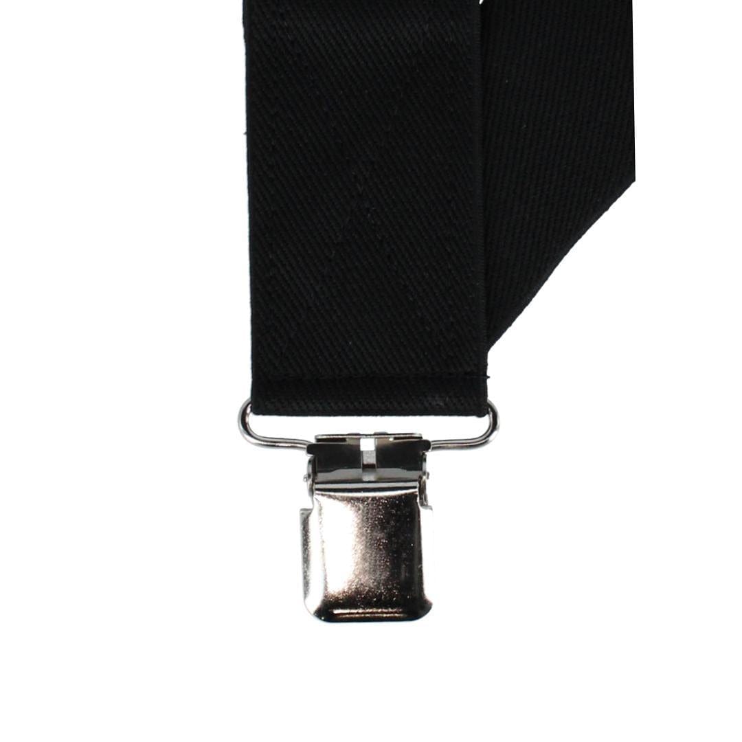 Welch Men's 2 Inch Elastic Trucker Style Suspender - Black