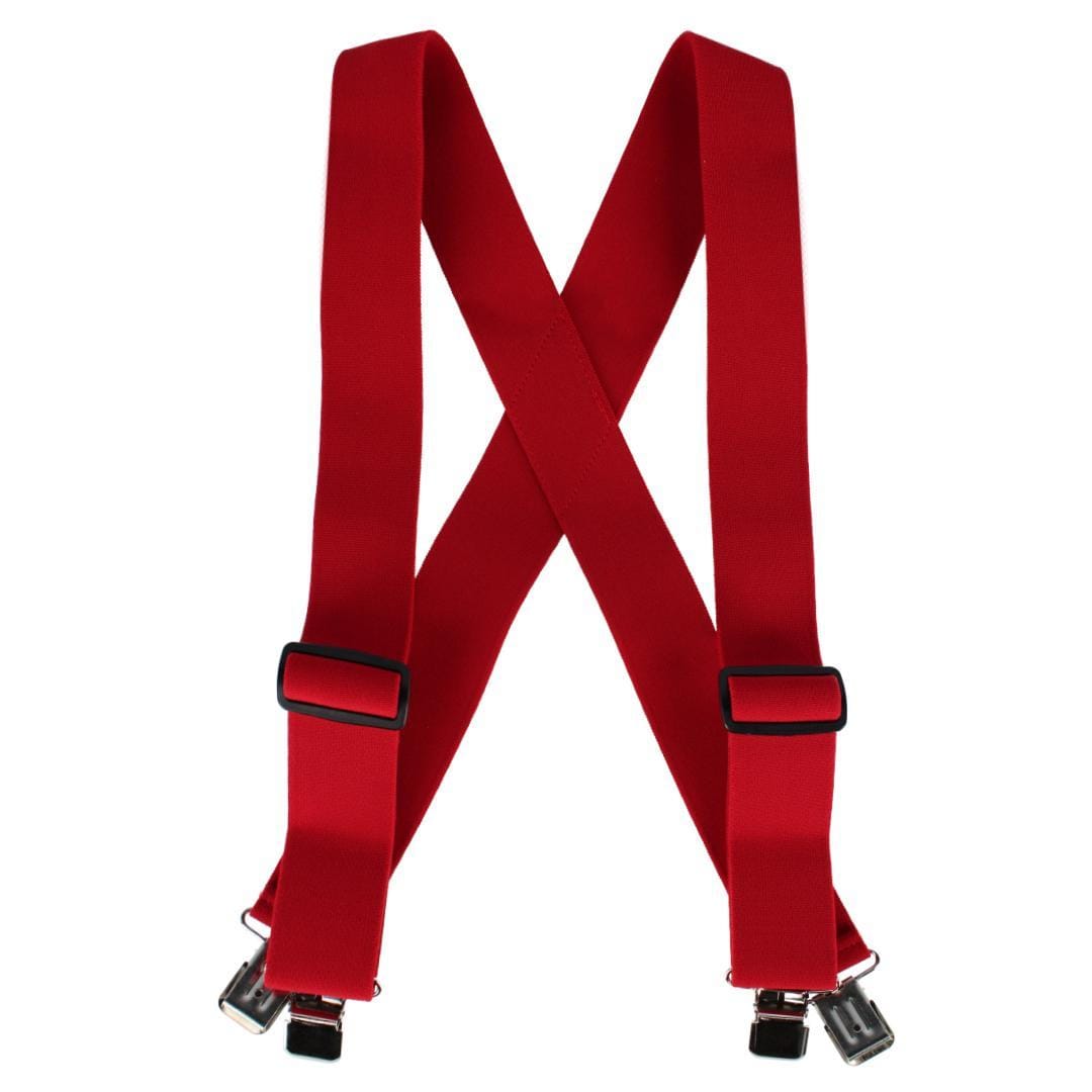 Welch Mens Big & Tall 2 Inch Super Tuff Stuff X-Back Clip On Work Suspender