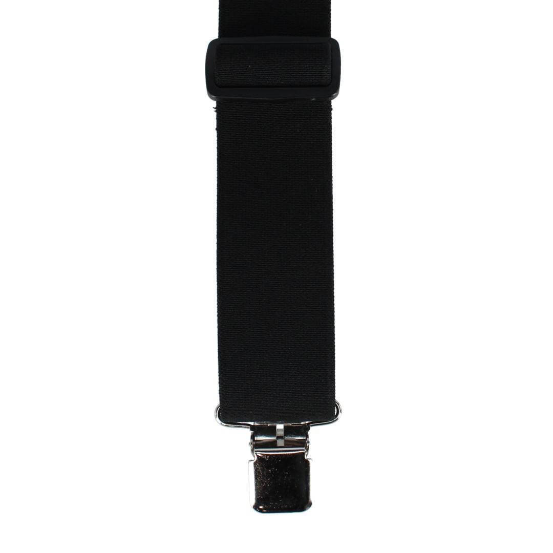Welch Mens Big & Tall 2 Inch Super Tuff Stuff Y-Back Clip On Work Suspender - Black