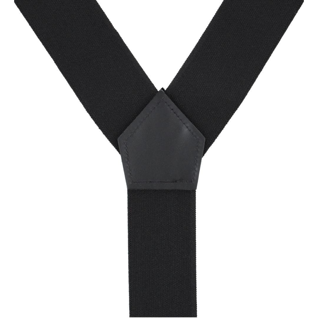 Welch Men's 2 Inch Super Tuff Stuff Y-Back Button On Work Suspender - Black