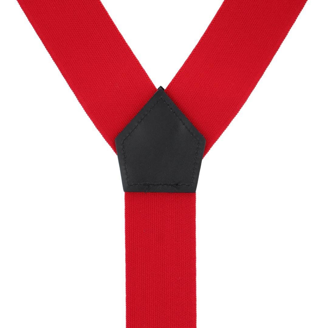 Welch Men's 2 Inch Super Tuff Stuff Y-Back Button On Work Suspender - Red