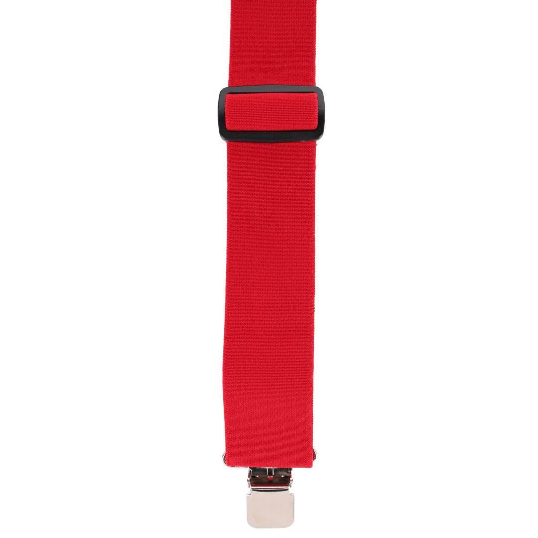 Welch Men's 2 Inch Super Tuff Stuff Y-Back Button On Work Suspender - Red