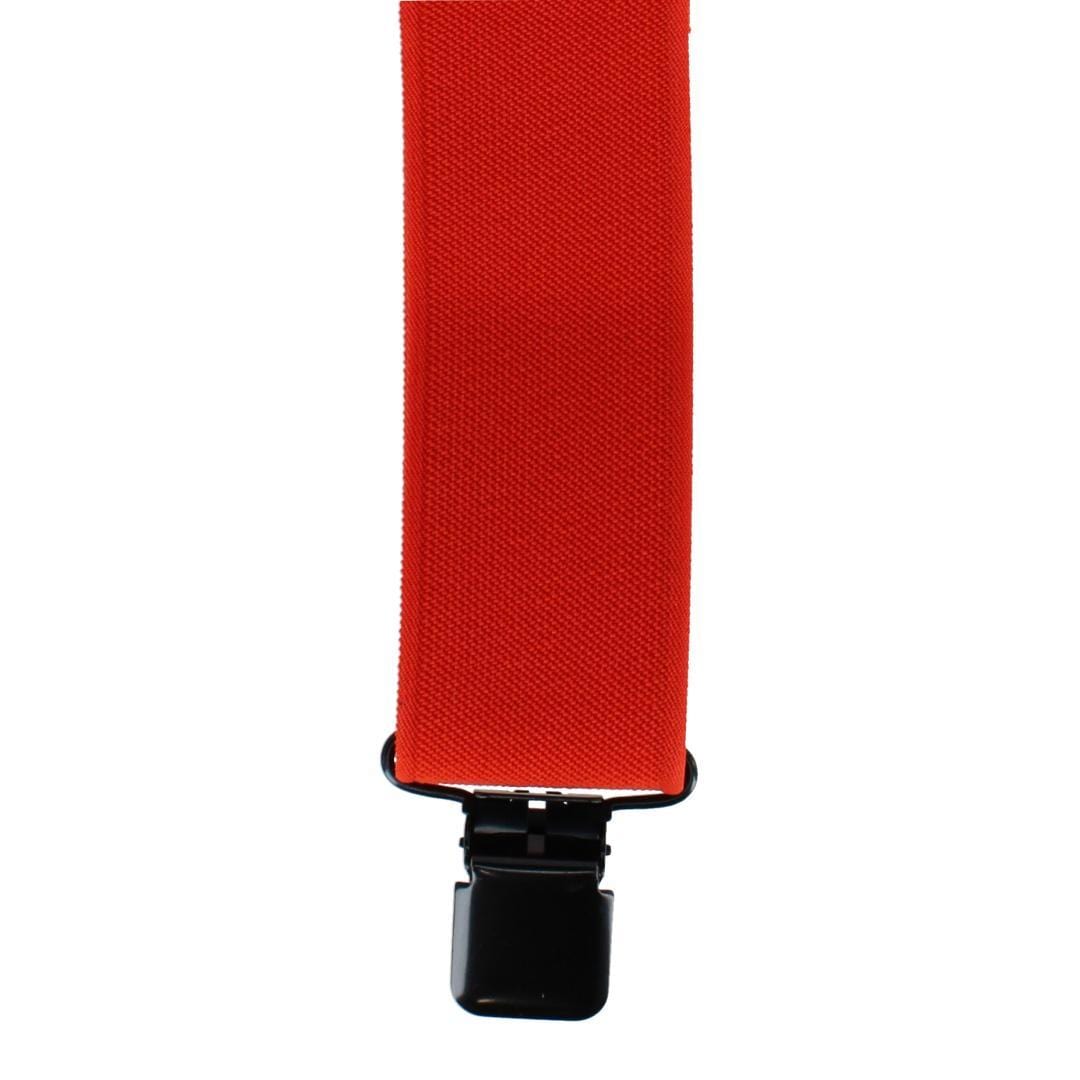 Welch Men's 2 Inch Tuff Stuff Safety X-Back Clip On Work Suspender - Orange