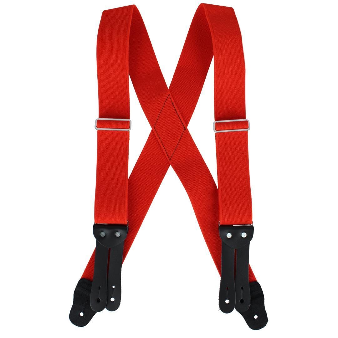 Welch Men's 2 Inch Tuff Stuff Safety X-Back Button On Work Suspender - Men's 2 Inch Tuff Stuff Safety X-Back Button On Work Suspender