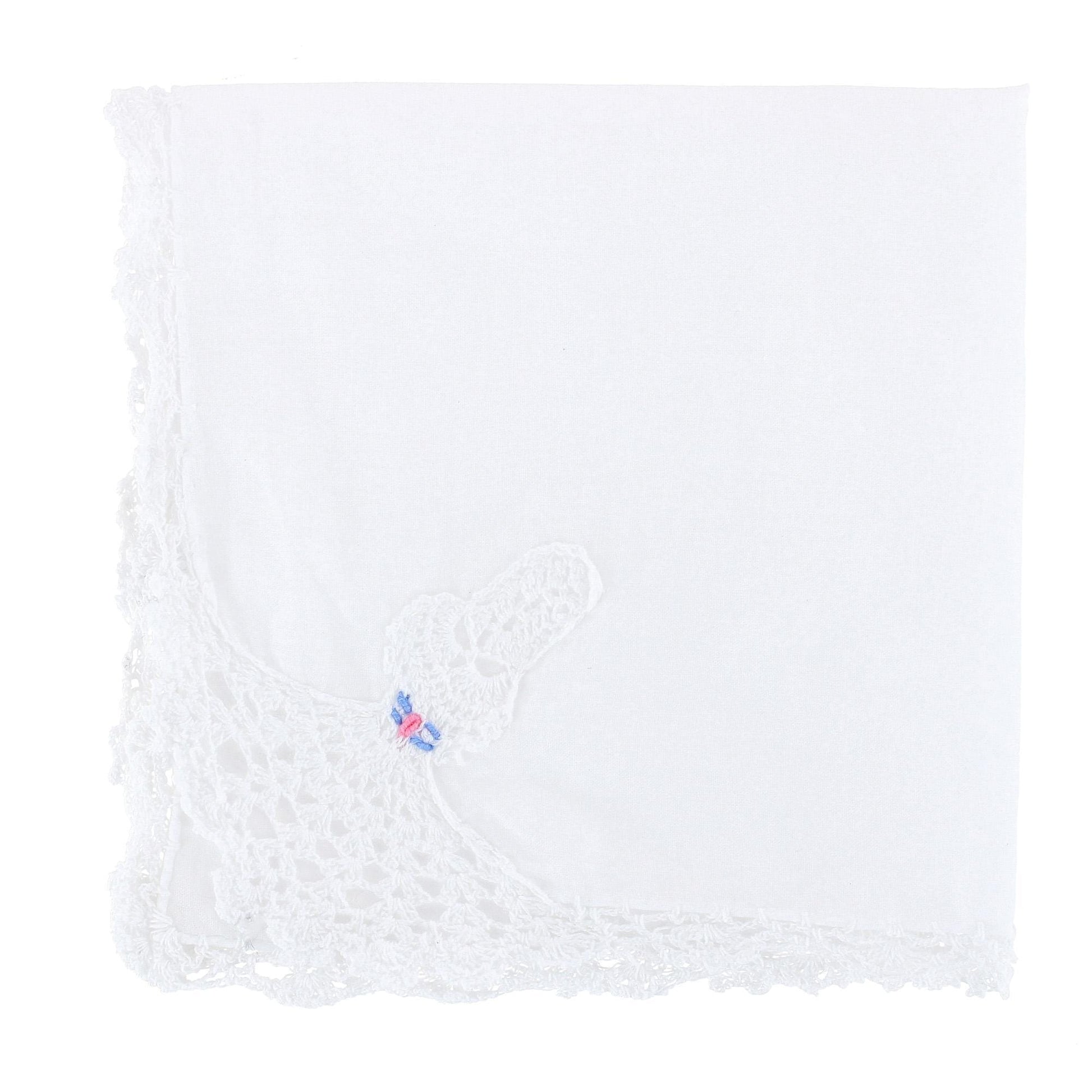 CTM® Women's Cotton Crinoline Lady Lace Handkerchief - Women's Cotton Crinoline Lady Lace Handkerchief