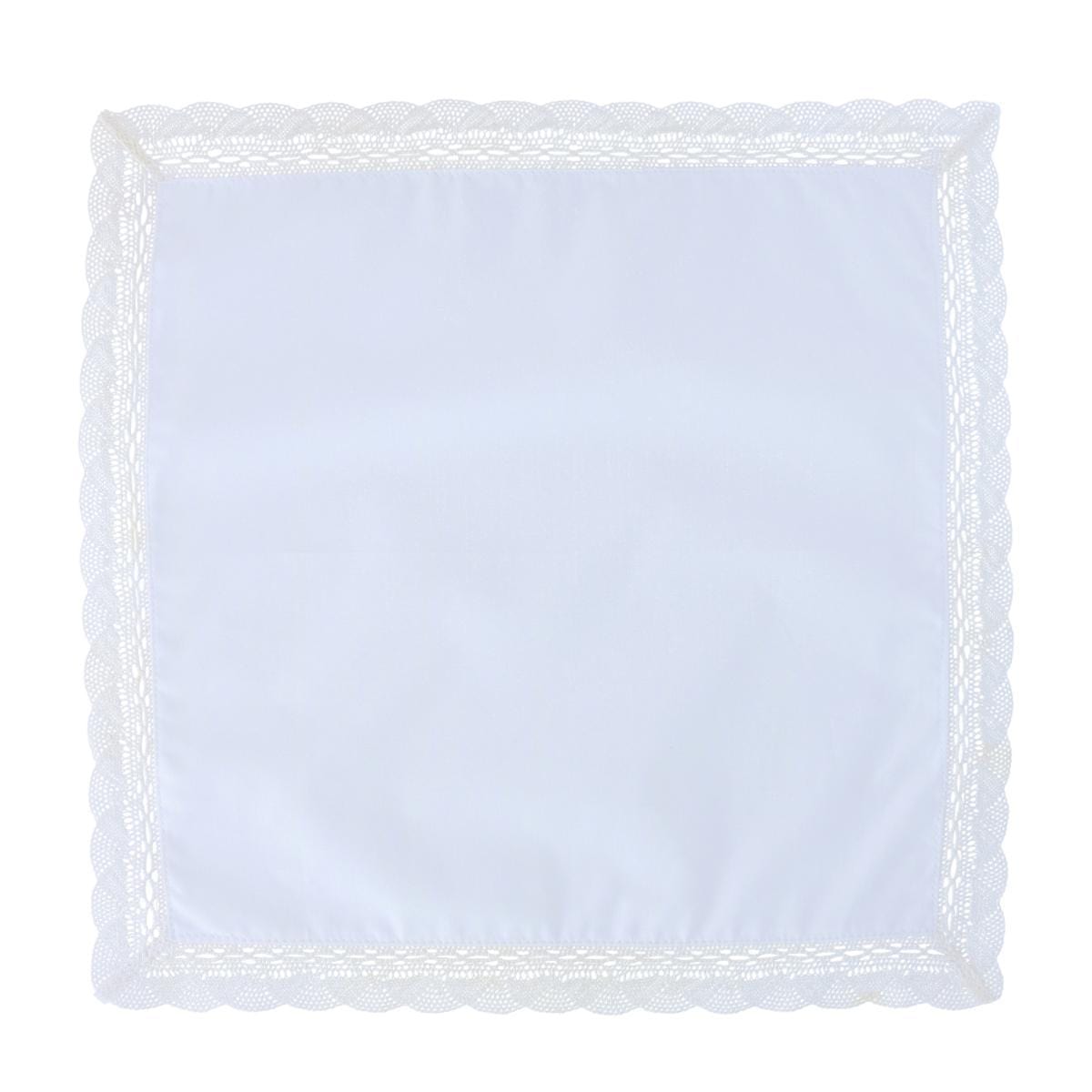 CTM® Women's Audrey Grace Fan Lace Handkerchief