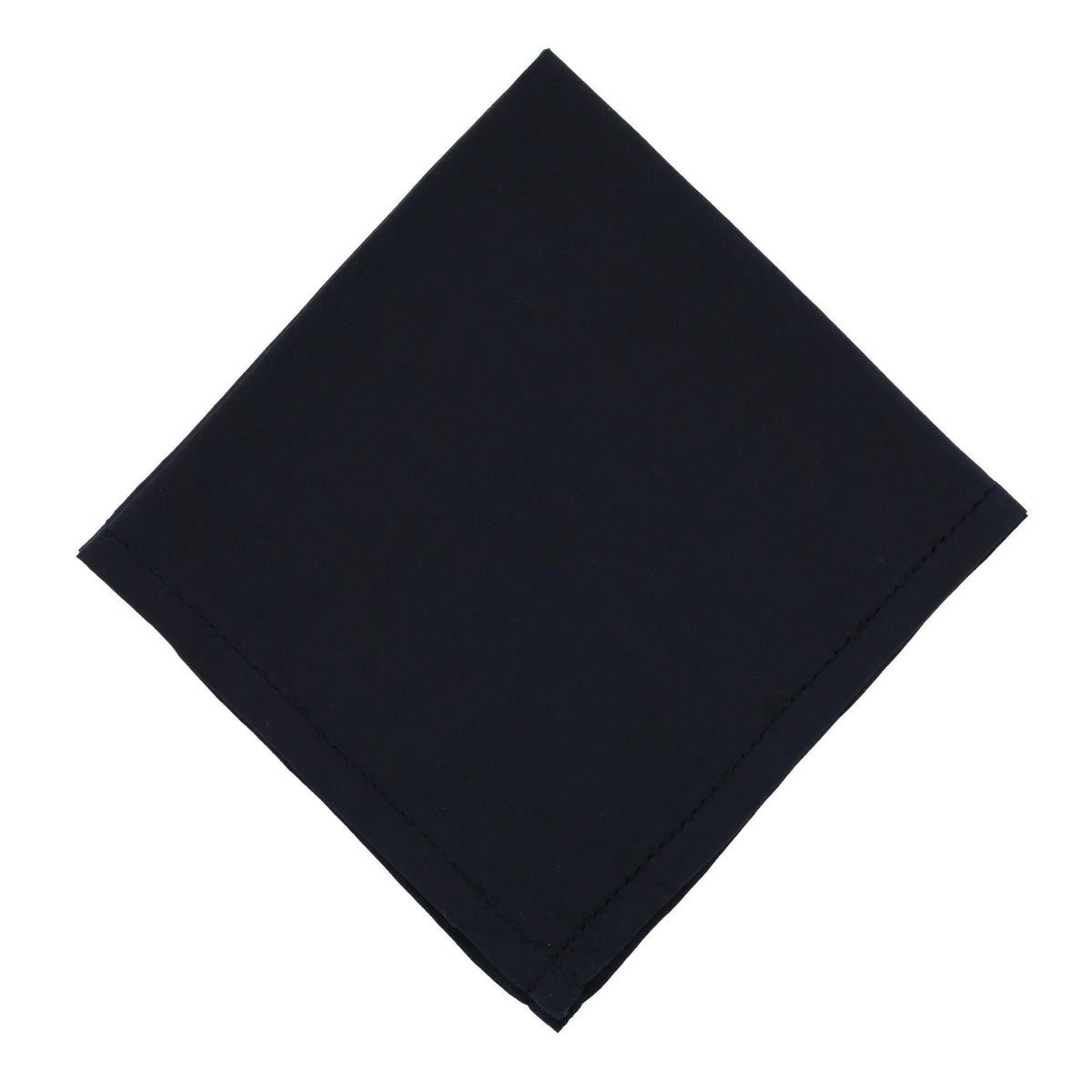 CTM® Large Black Hemstitched Handkerchief - Black