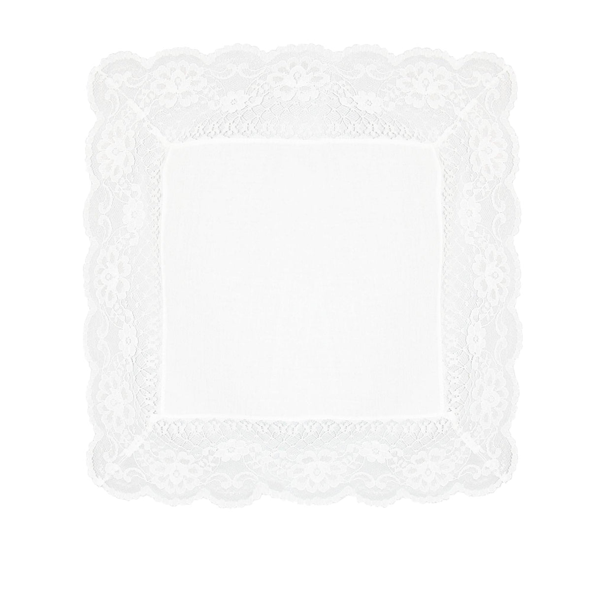 CTM® Women's Wedding Dress Handkerchief - White