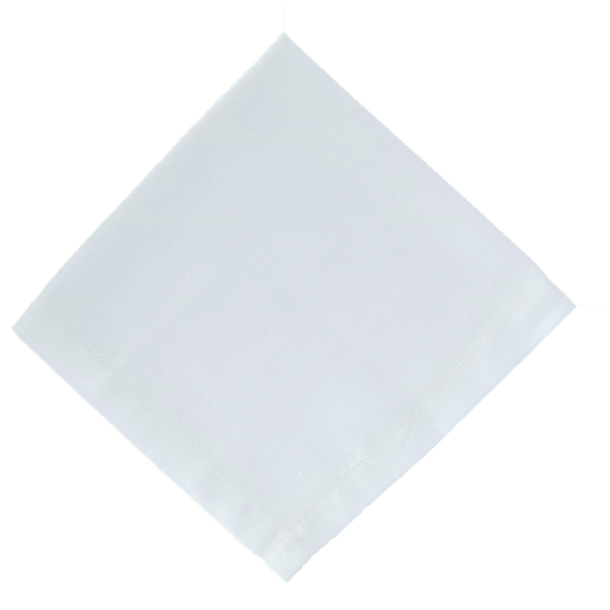 CTM® Men's Premium Irish Linen Handkerchief - White