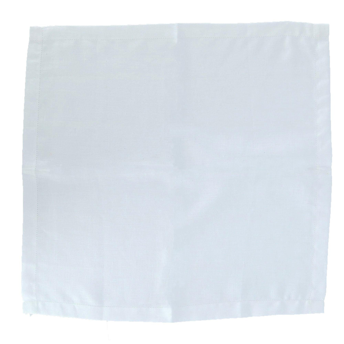 CTM® Men's Premium Irish Linen Handkerchief - White