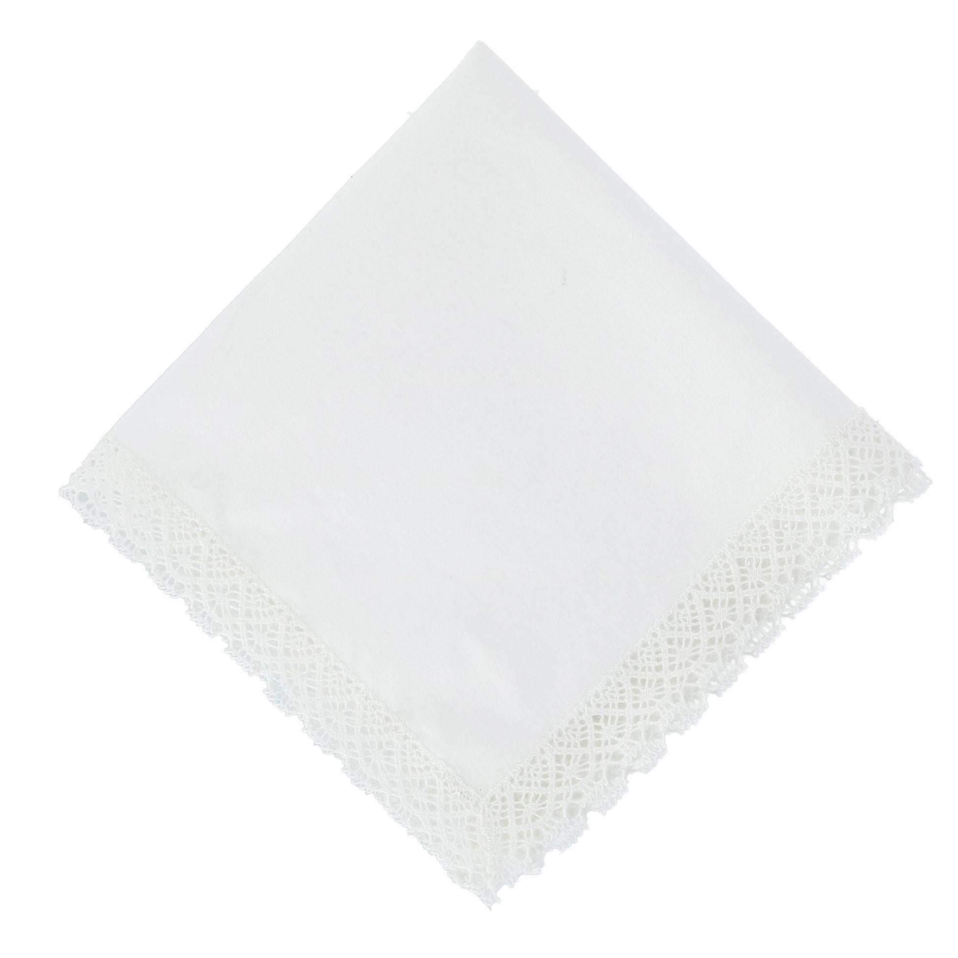 CTM® Women's Park Avenue Lace Handkerchief