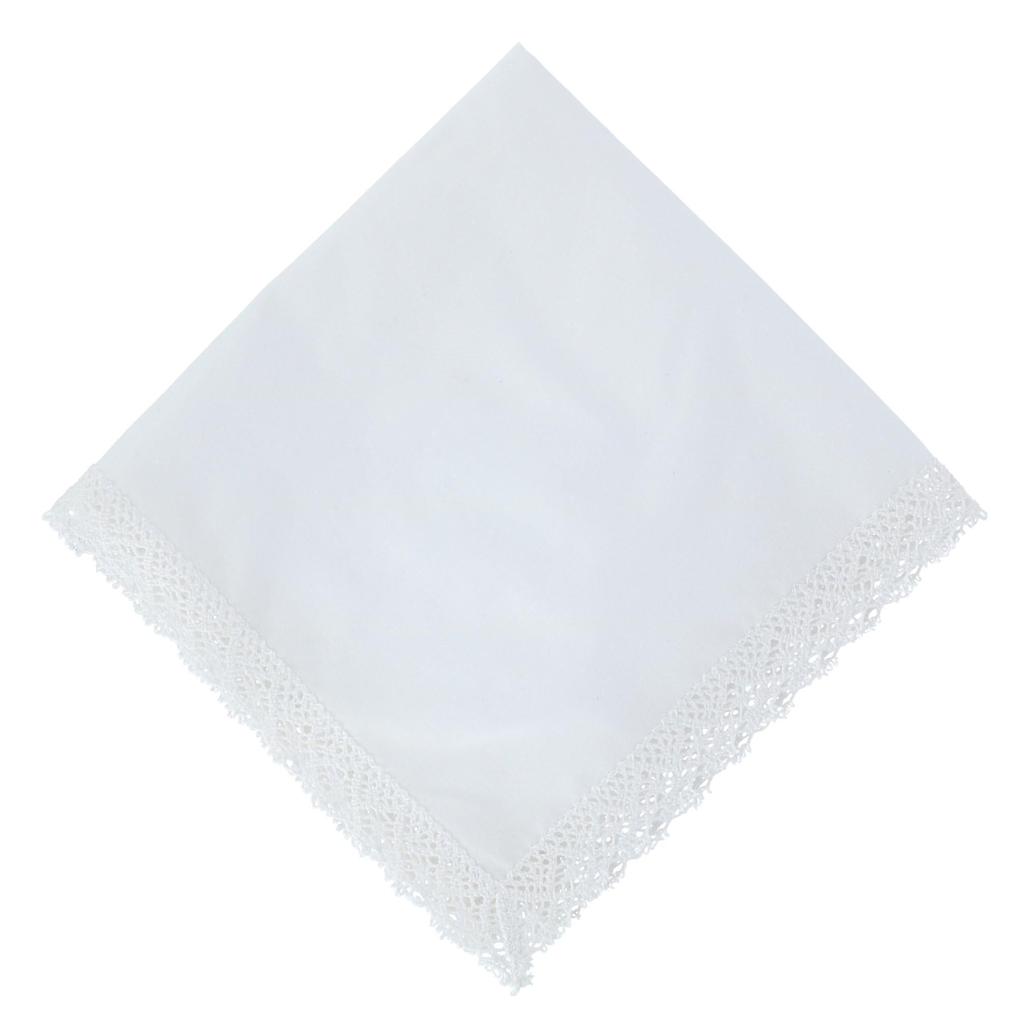CTM® Women's Park Avenue Lace Handkerchief - Women's Park Avenue Lace Handkerchief