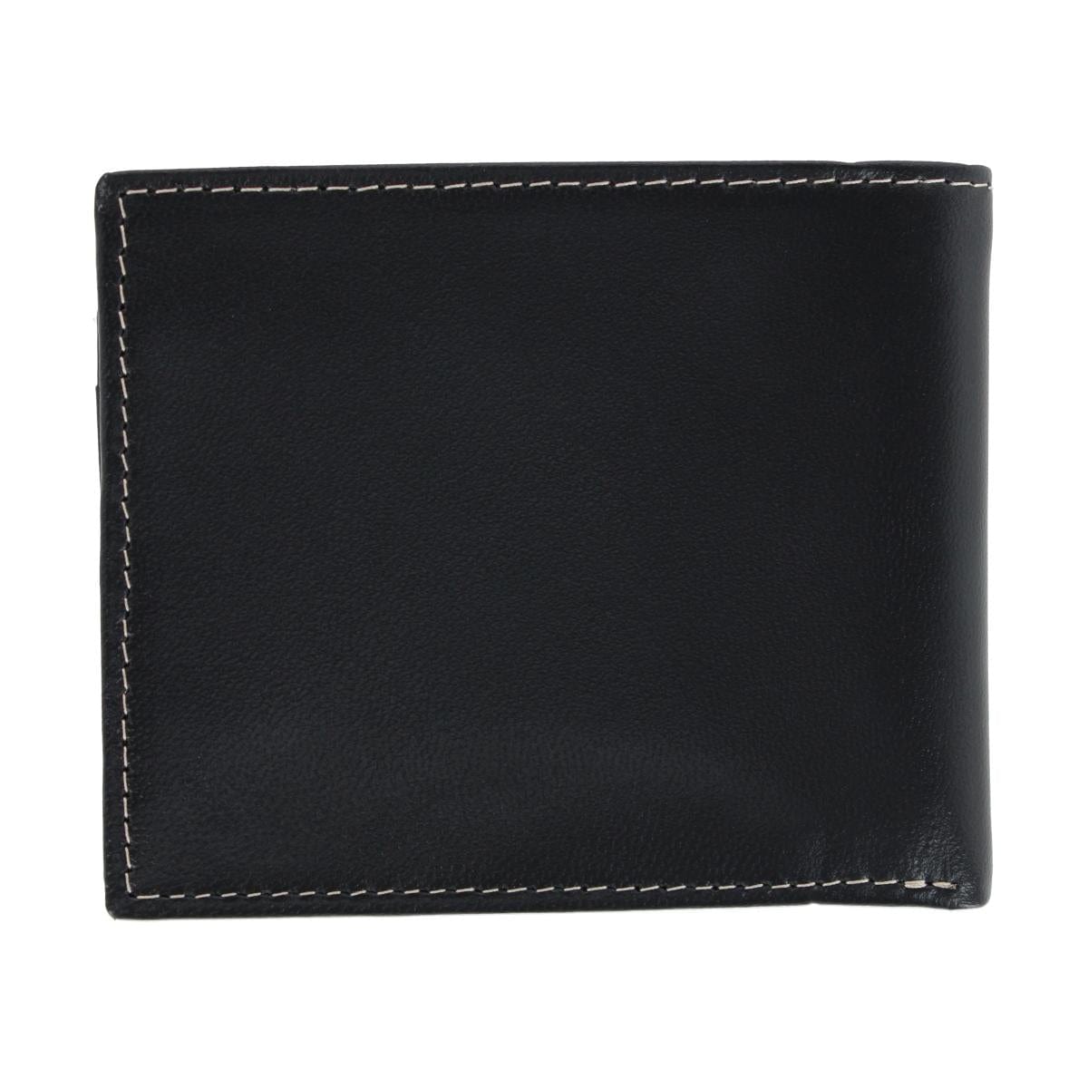 Timberland Men's Cloudy Leather Passcase Wallet - Black