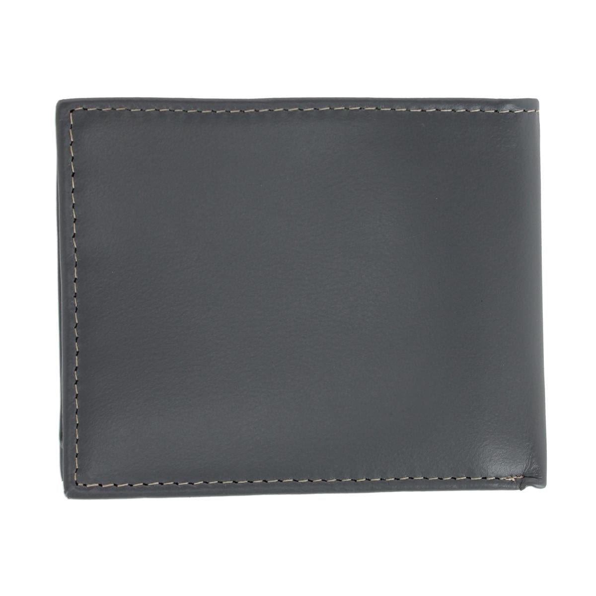 Timberland Men's Cloudy Leather Passcase Wallet - Charcoal