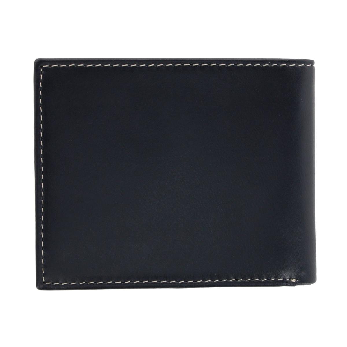 Timberland Men's Cloudy Leather Passcase Wallet - Navy