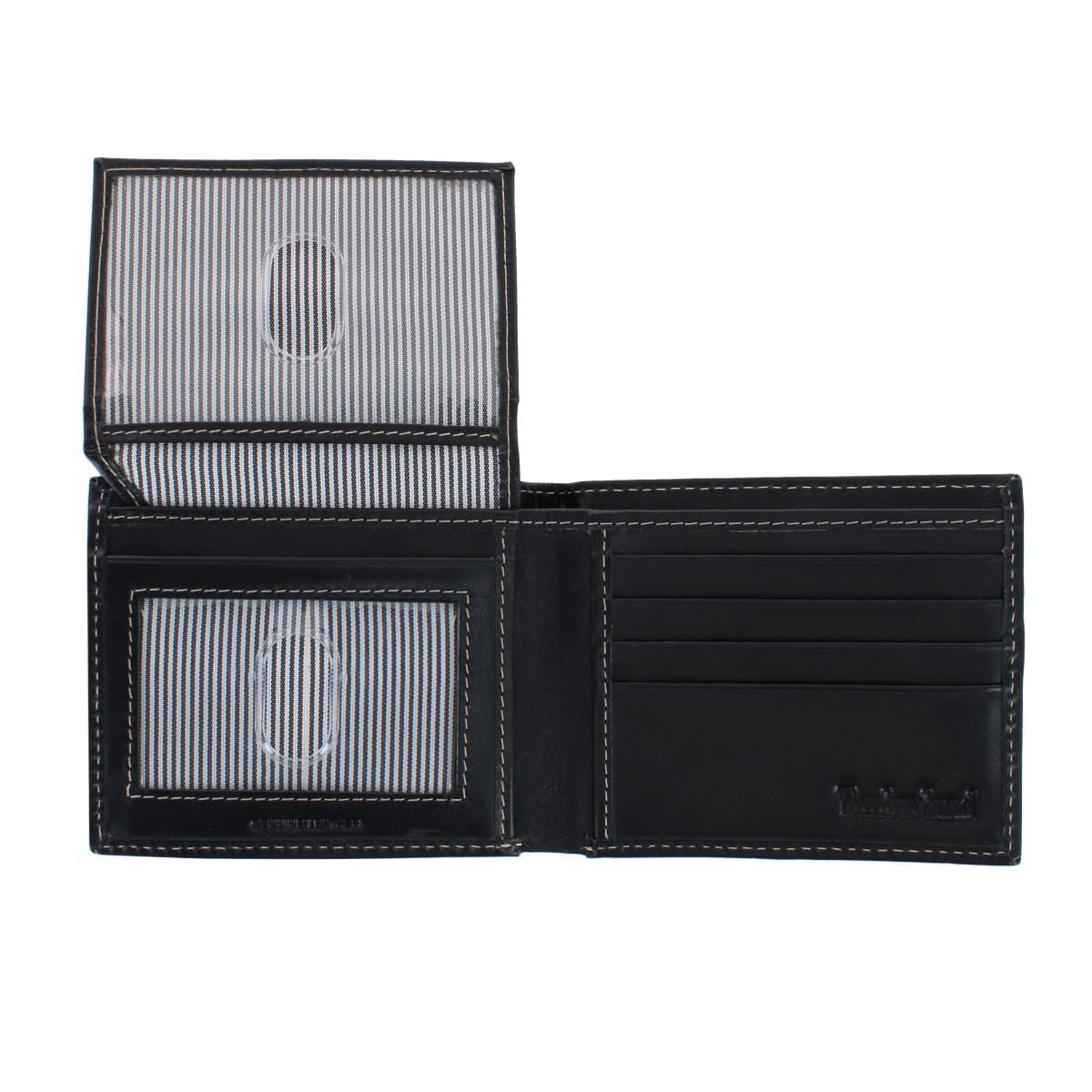 Timberland Men's Cloudy Leather Passcase Wallet - Navy