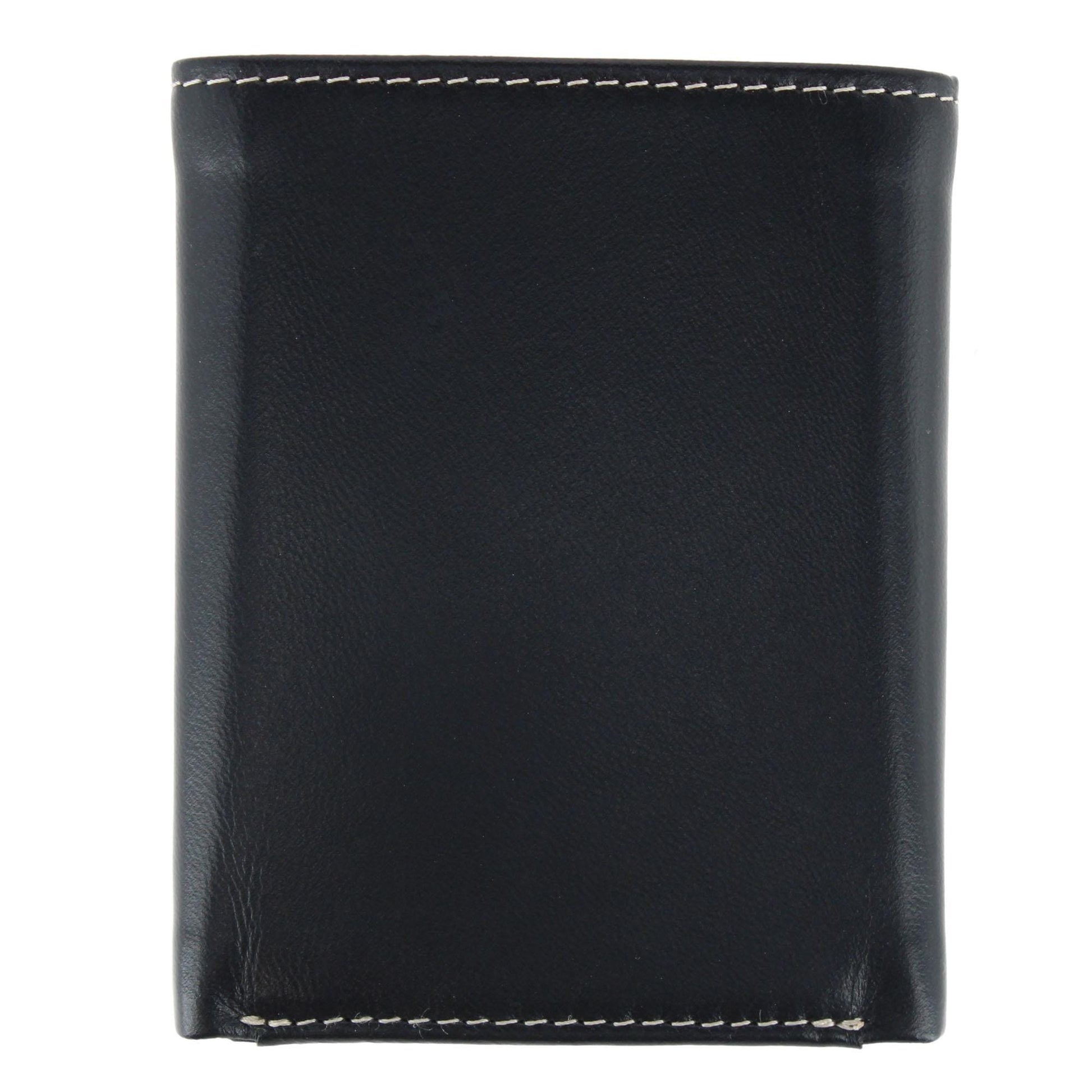 Timberland Men's Cloudy Leather Trifold Wallet - Black