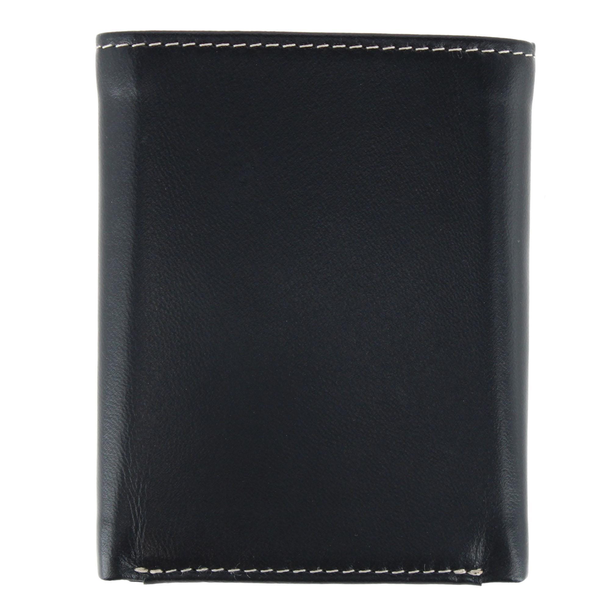 Timberland Men's Cloudy Leather Trifold Wallet - Black
