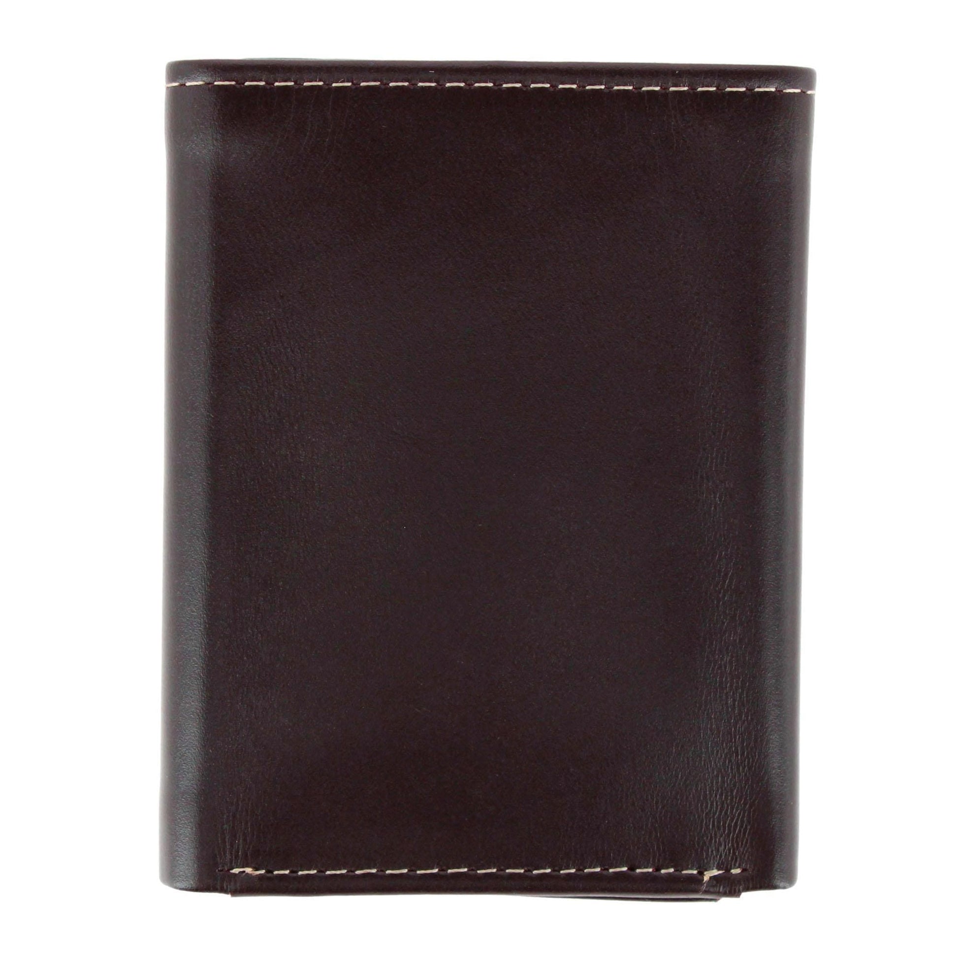 Timberland Men's Cloudy Leather Trifold Wallet - Brown