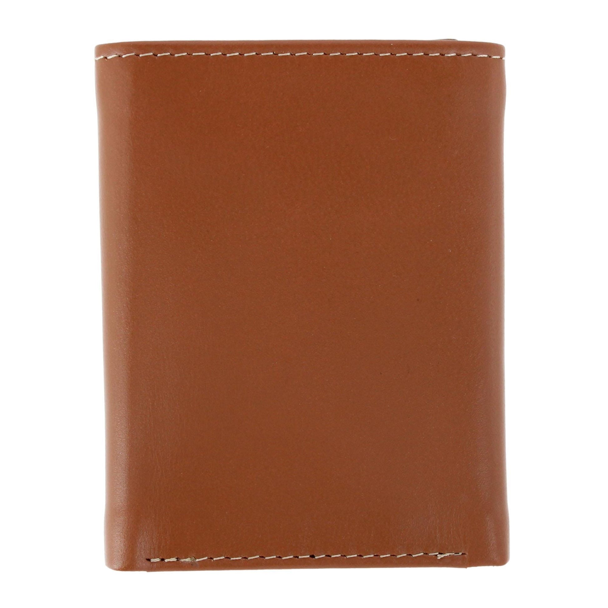 Timberland Men's Cloudy Leather Trifold Wallet - Tan
