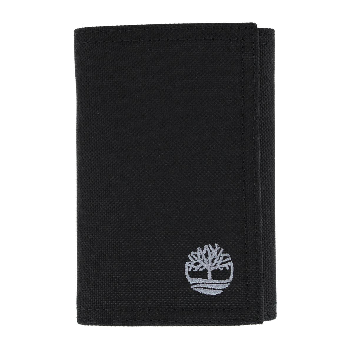 Timberland Men's Nylon Embroidered Trifold Wallet