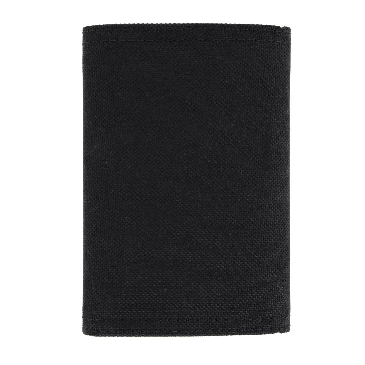 Timberland Men's Nylon Embroidered Trifold Wallet - Black