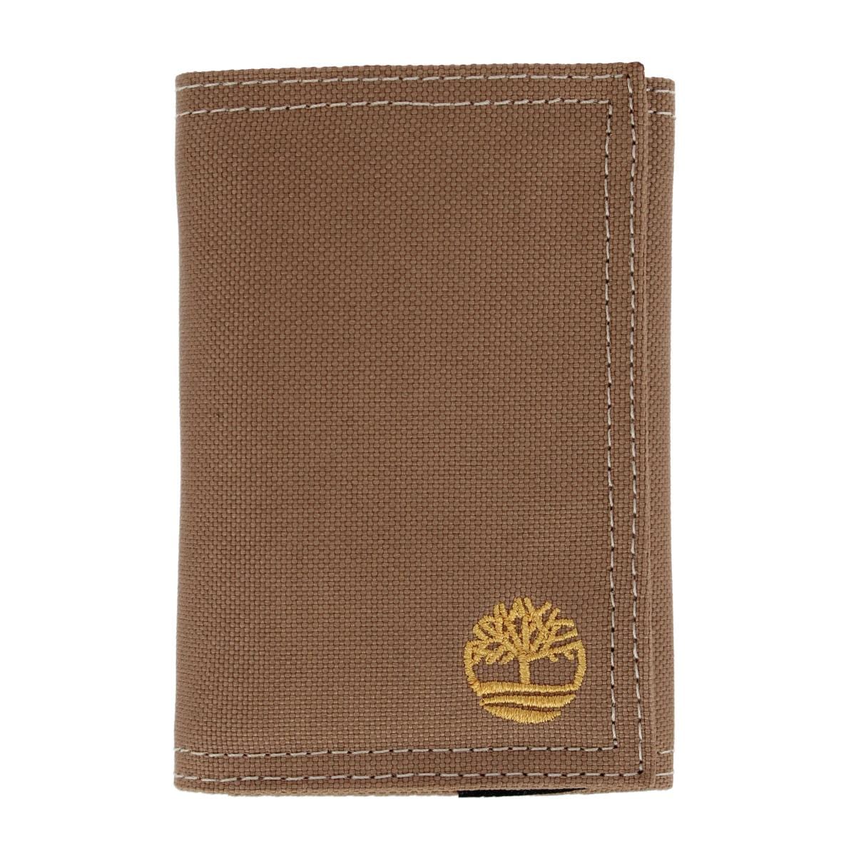 Timberland Men's Nylon Embroidered Trifold Wallet