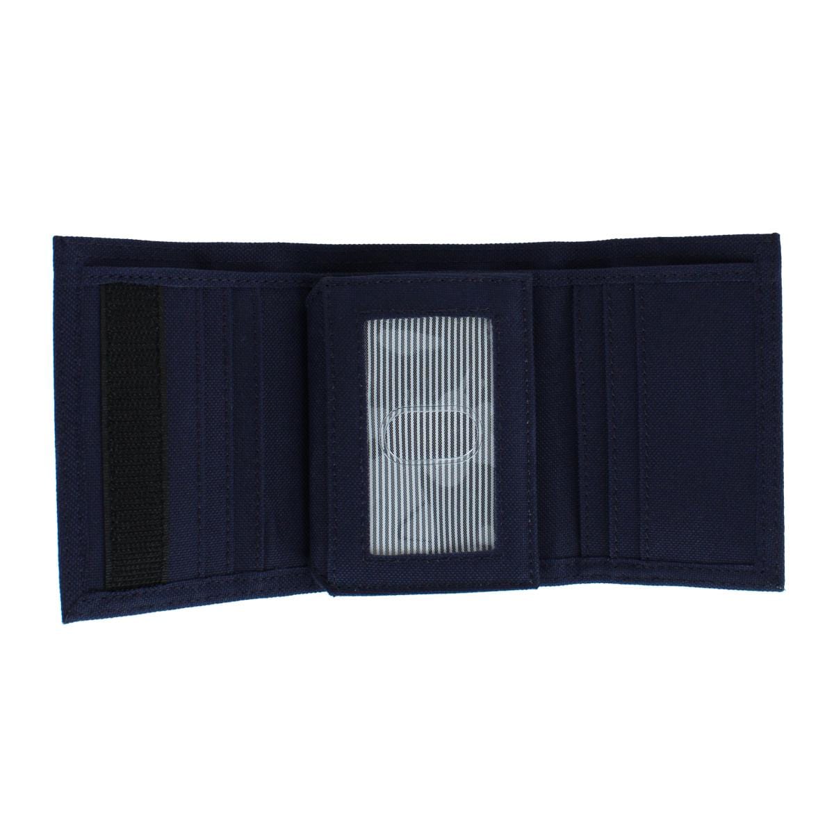 Timberland Men's Nylon Embroidered Trifold Wallet - Navy