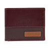 Men's Milled Canvas and Leather Passcase Wallet