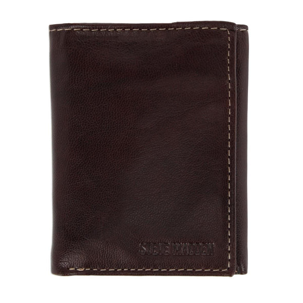 Men's Antiqued Leather Trifold Wallet