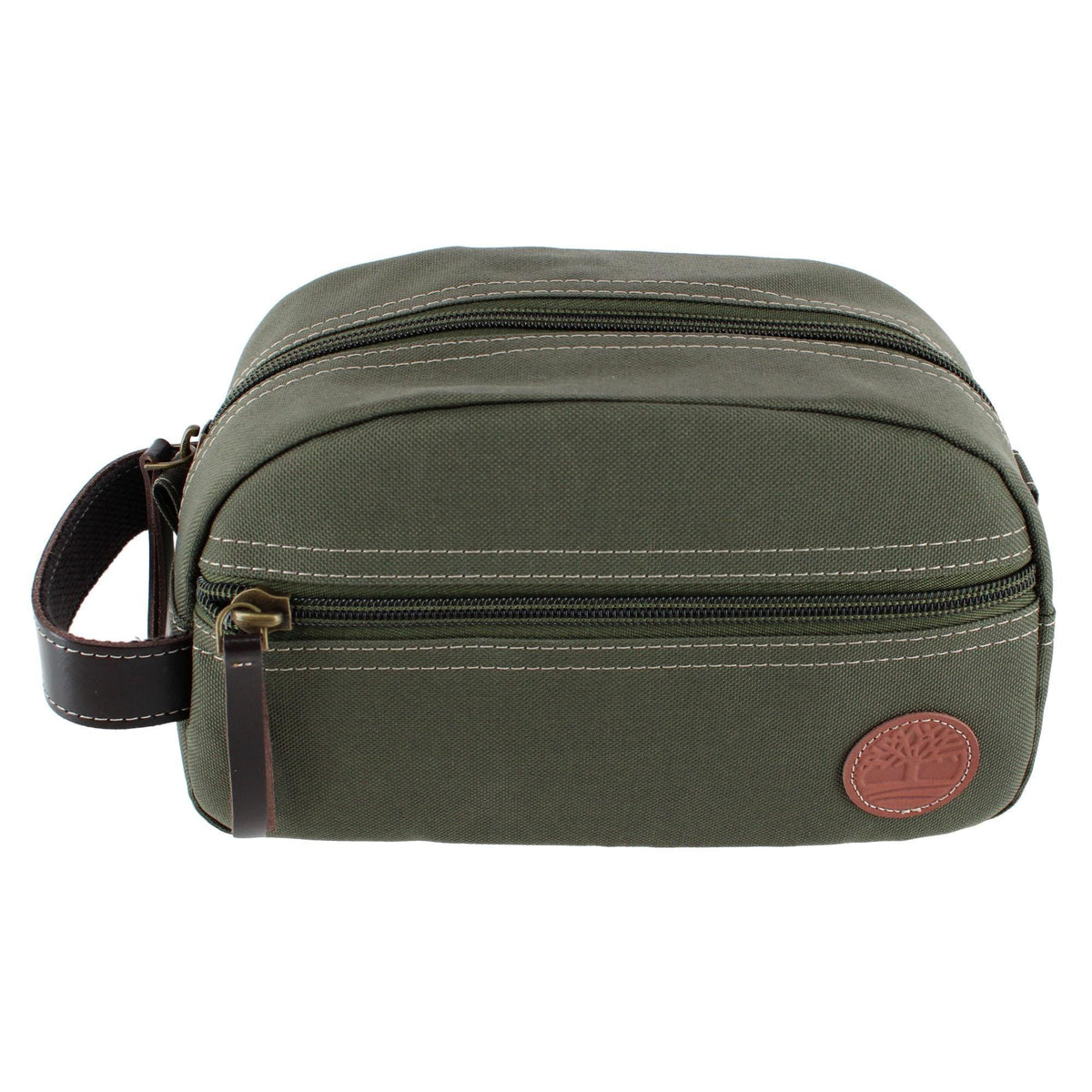 Timberland Men's Core Canvas Zippered Travel Kit - Olive Green