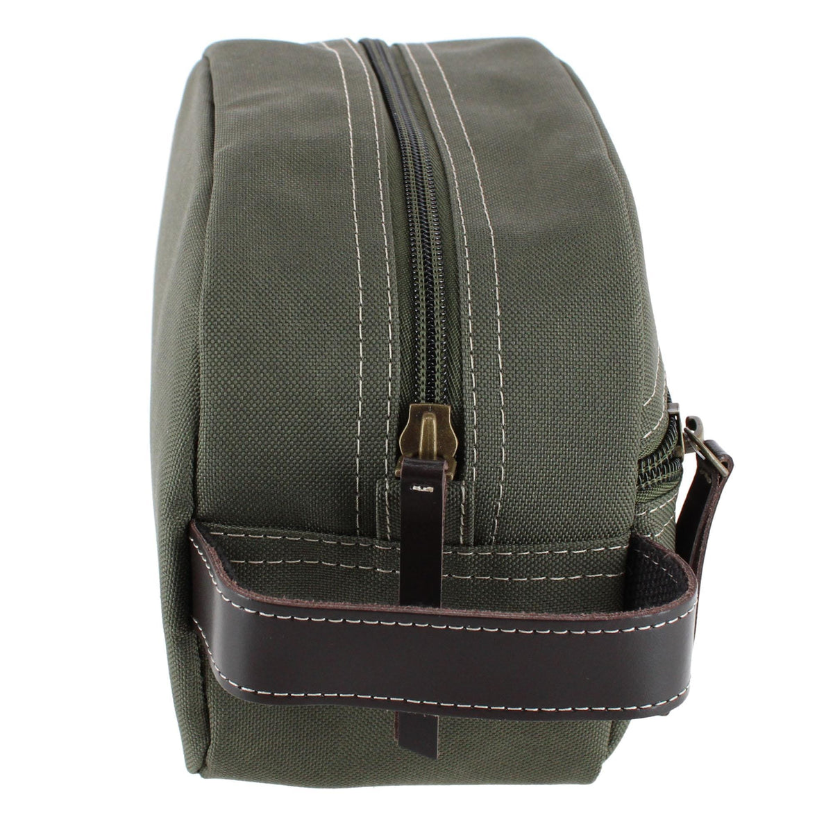 Timberland Men's Core Canvas Zippered Travel Kit - Olive Green