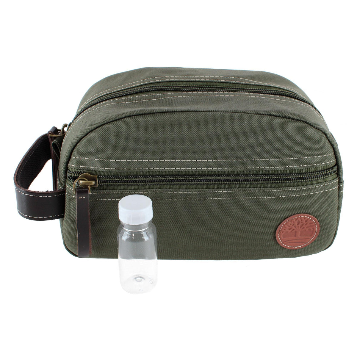 Timberland Men's Core Canvas Zippered Travel Kit - Olive Green