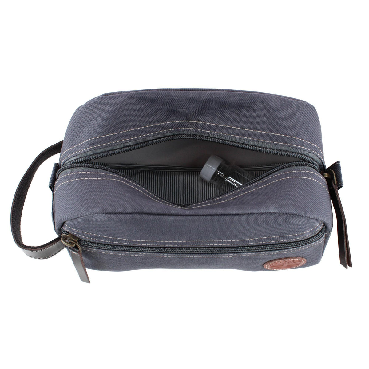 Timberland Men's Core Canvas Zippered Travel Kit - Gray