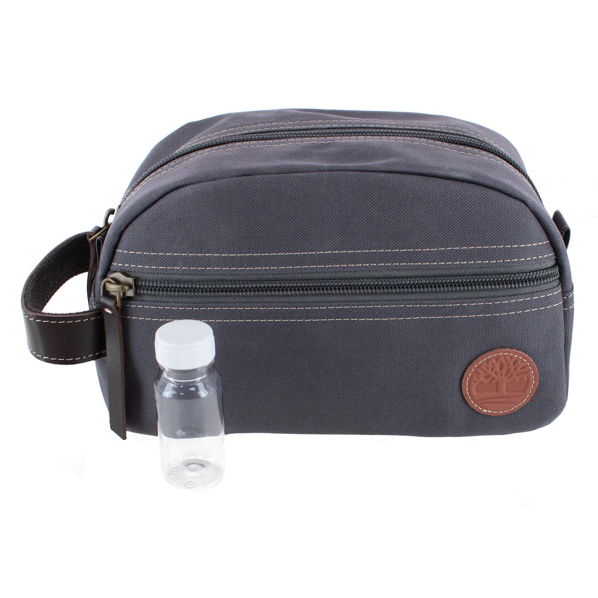 Timberland Men's Core Canvas Zippered Travel Kit - Gray